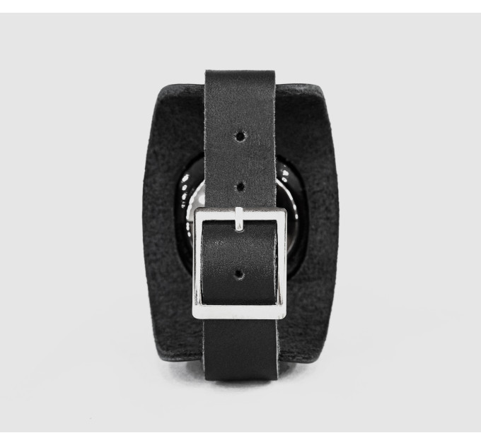 Leather cuff band compatible with Samsung and other Smart watches strap, Handmade UA code 2357