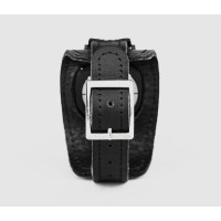 Leather cuff band compatible with Samsung and other Smart watches strap, Handmade UA code 2357st