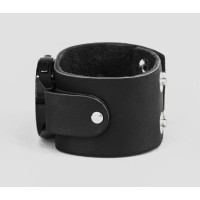 Leather cuff band compatible with Samsung and other Smart watches strap, Handmade UA code 2362