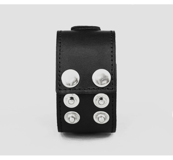 Leather cuff band compatible with Samsung and other Smart watches strap, Handmade UA code 2362st