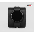 Leather cuff band compatible with Samsung and other Smart watches strap, Handmade UA code 2363st