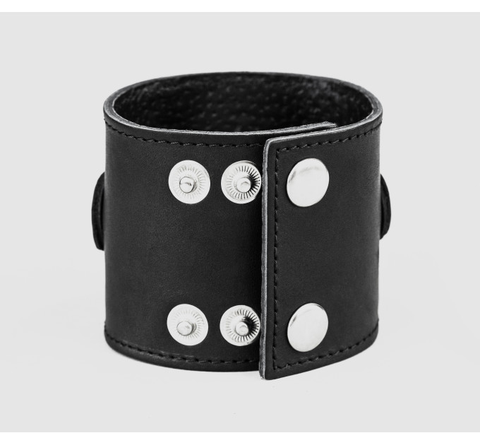 Leather cuff band compatible with Samsung and other Smart watches strap, Handmade UA code 2363st