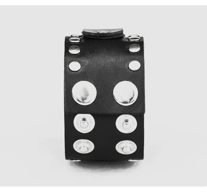 Leather cuff band compatible with Samsung and other Smart watches strap, Handmade UA code 2364