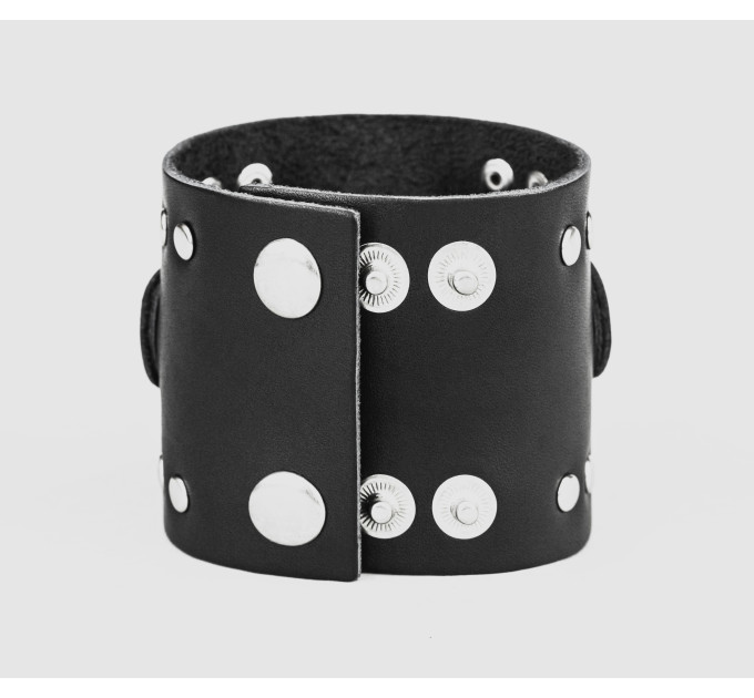 Leather cuff band compatible with Samsung and other Smart watches strap, Handmade UA code 2365