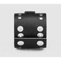 Leather cuff band compatible with Samsung and other Smart watches strap, Handmade UA code 2365