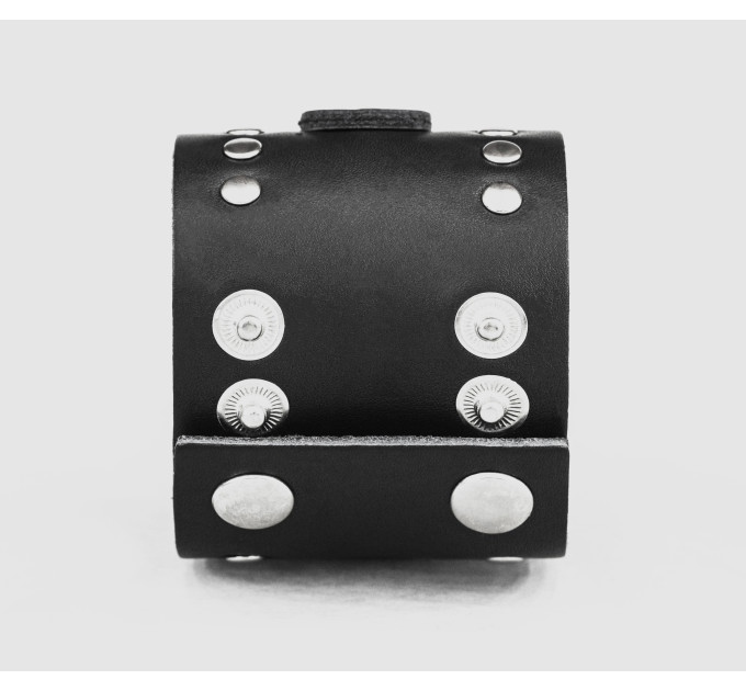 Leather cuff band compatible with Samsung and other Smart watches strap, Handmade UA code 2365