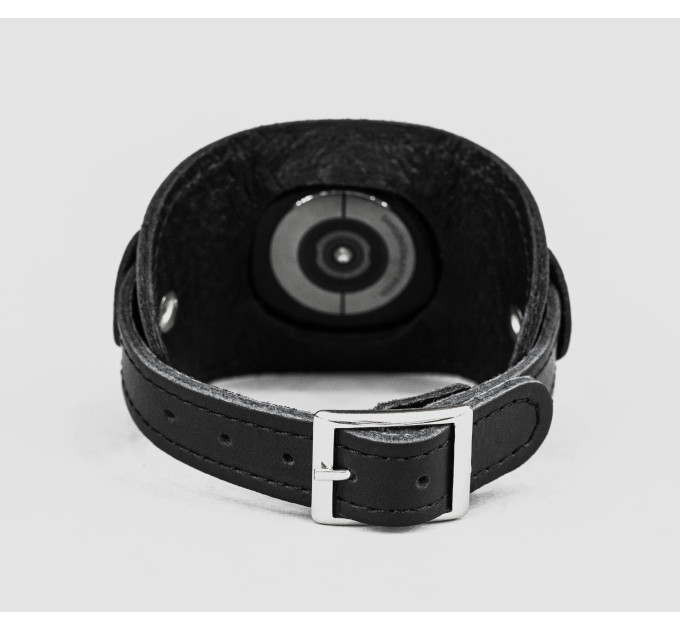 Leather cuff band compatible with Samsung and other Smart watches strap, Handmade UA code 2530st