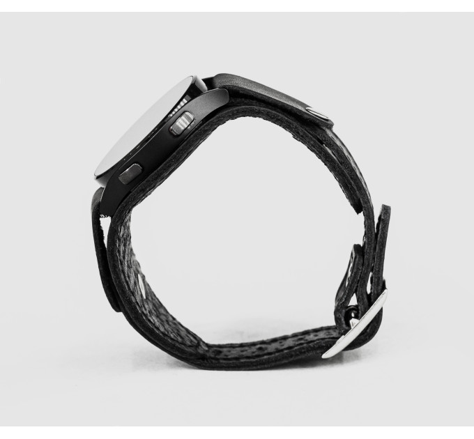 Leather cuff band compatible with Samsung and other Smart watches strap, Handmade UA code 2530st