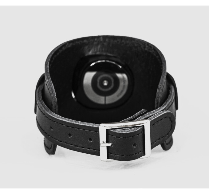 Leather cuff band compatible with Samsung and other Smart watches strap, Handmade UA code 2540st