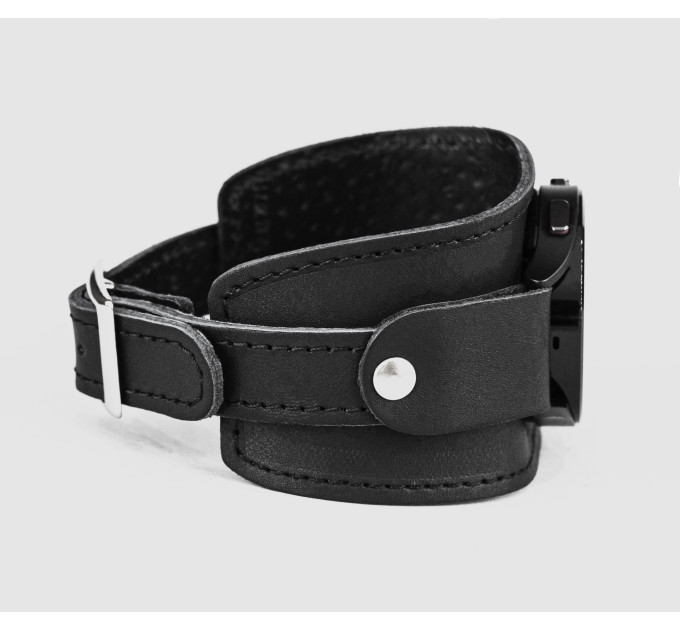 Leather cuff band compatible with Samsung and other Smart watches strap, Handmade UA code 2540st