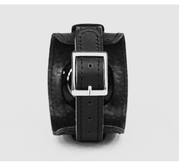 Leather cuff band compatible with Samsung and other Smart watches strap, Handmade UA code 2540st