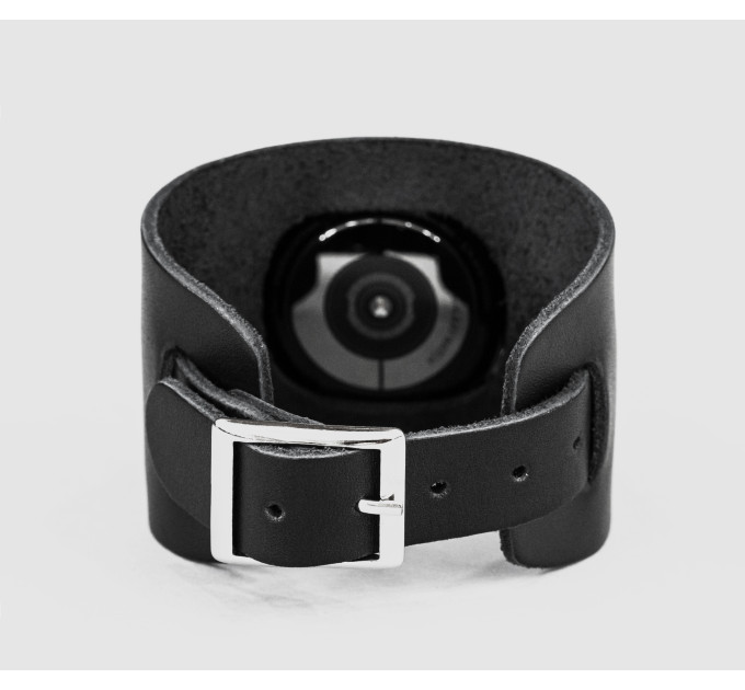Leather cuff band compatible with Samsung and other Smart watches strap, Handmade UA code 2550