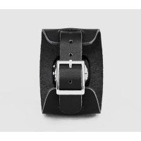 Leather cuff band compatible with Samsung and other Smart watches strap, Handmade UA code 2550
