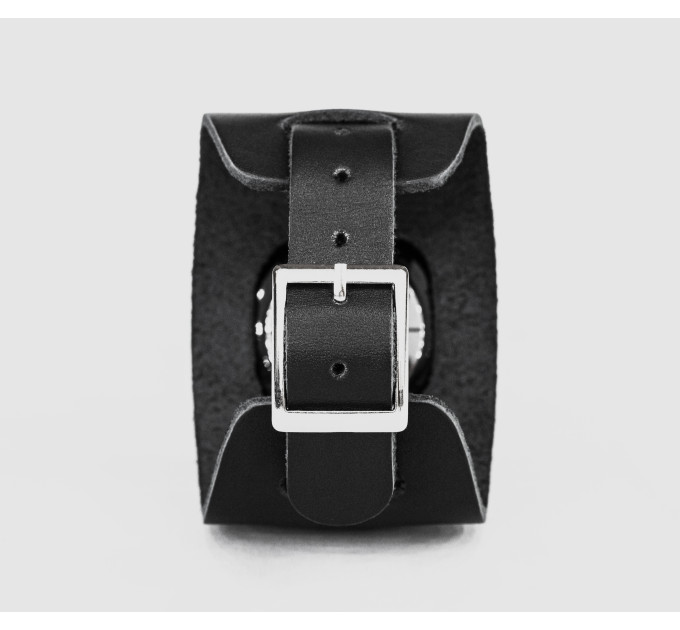 Leather cuff band compatible with Samsung and other Smart watches strap, Handmade UA code 2550