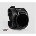 Leather cuff band compatible with Samsung and other Smart watches strap, Handmade UA code 2550st