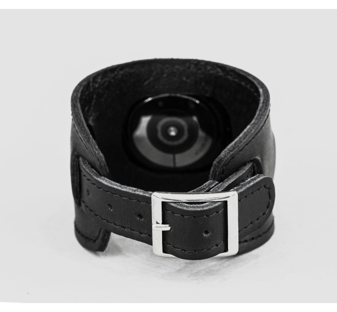 Leather cuff band compatible with Samsung and other Smart watches strap, Handmade UA code 2550st