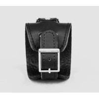 Leather cuff band compatible with Samsung and other Smart watches strap, Handmade UA code 2550st