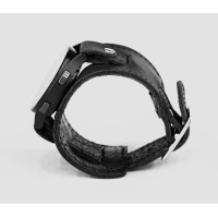 Leather cuff band compatible with Samsung and other Smart watches strap, Handmade UA code 2550st