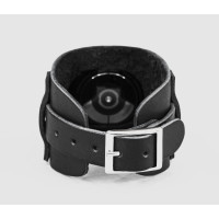 Leather cuff band compatible with Samsung and other Smart watches strap, Handmade UA code 2552