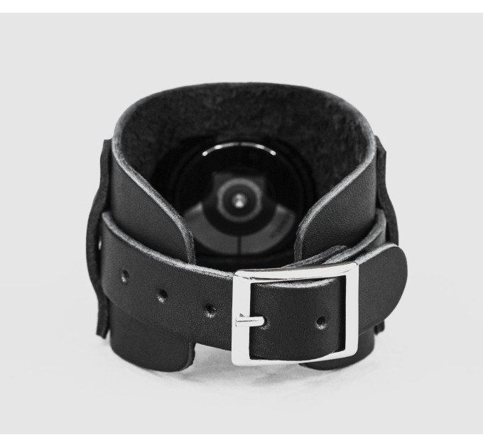 Leather cuff band compatible with Samsung and other Smart watches strap, Handmade UA code 2552