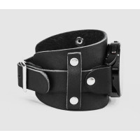 Leather cuff band compatible with Samsung and other Smart watches strap, Handmade UA code 2552