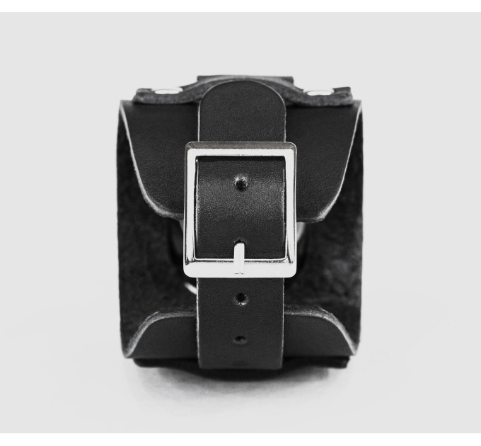 Leather cuff band compatible with Samsung and other Smart watches strap, Handmade UA code 2552