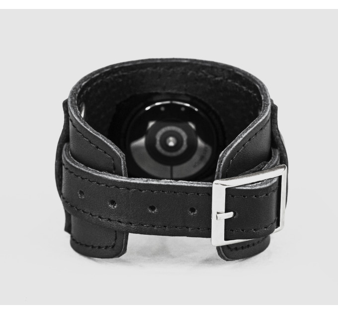 Leather cuff band compatible with Samsung and other Smart watches strap, Handmade UA code 2552st