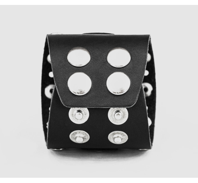 Leather cuff band compatible with Samsung and other Smart watches strap, Handmade UA code 2625