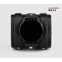 Leather cuff band compatible with Samsung and other Smart watches strap, Handmade UA code 2715