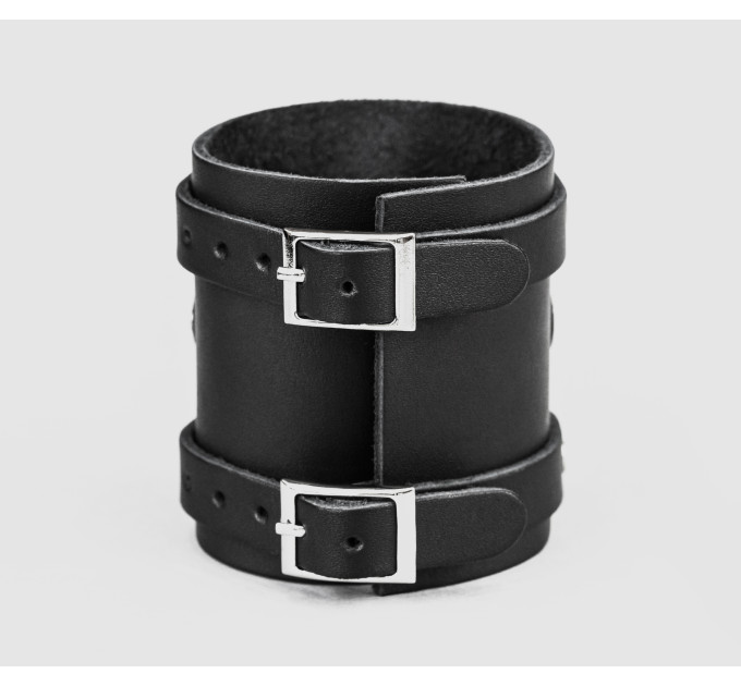 Leather cuff band compatible with Samsung and other Smart watches strap, Handmade UA code 2715