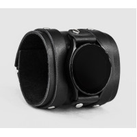 Leather cuff band compatible with Samsung and other Smart watches strap, Handmade UA code 2715