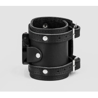 Leather cuff band compatible with Samsung and other Smart watches strap, Handmade UA code 2715st