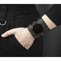 Leather cuff band compatible with Samsung and other Smart watches strap, Handmade UA code 2715st