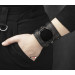 Leather cuff band compatible with Samsung and other Smart watches strap, Handmade UA code 2715st