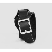 Leather cuff band compatible with Samsung and other Smart watches strap, Handmade UA code 2810