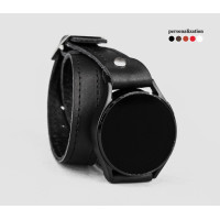 Leather cuff band compatible with Samsung and other Smart watches strap, Handmade UA code 2810st