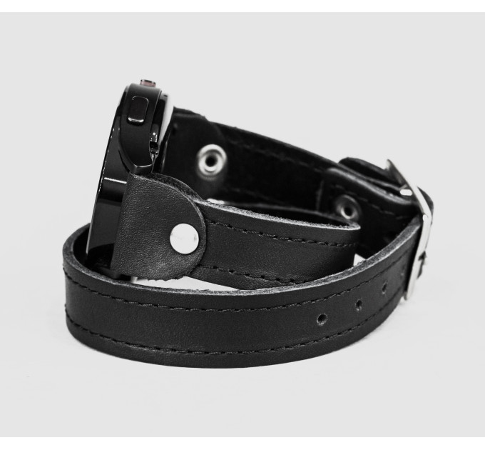 Leather cuff band compatible with Samsung and other Smart watches strap, Handmade UA code 2810st