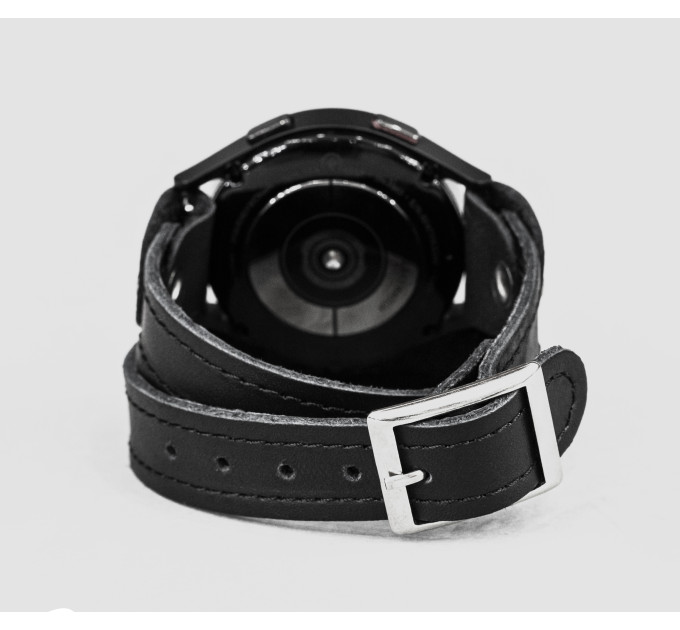 Leather cuff band compatible with Samsung and other Smart watches strap, Handmade UA code 2810st