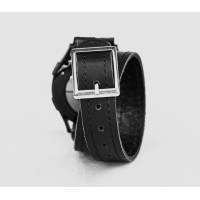 Leather cuff band compatible with Samsung and other Smart watches strap, Handmade UA code 2810st
