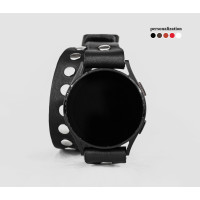 Leather cuff band compatible with Samsung and other Smart watches strap, Handmade UA code 2820