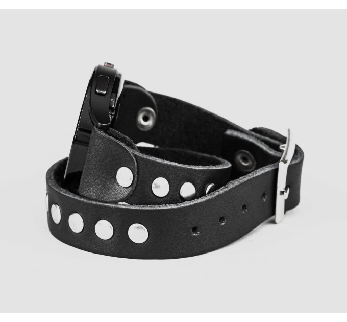 Leather cuff band compatible with Samsung and other Smart watches strap, Handmade UA code 2820