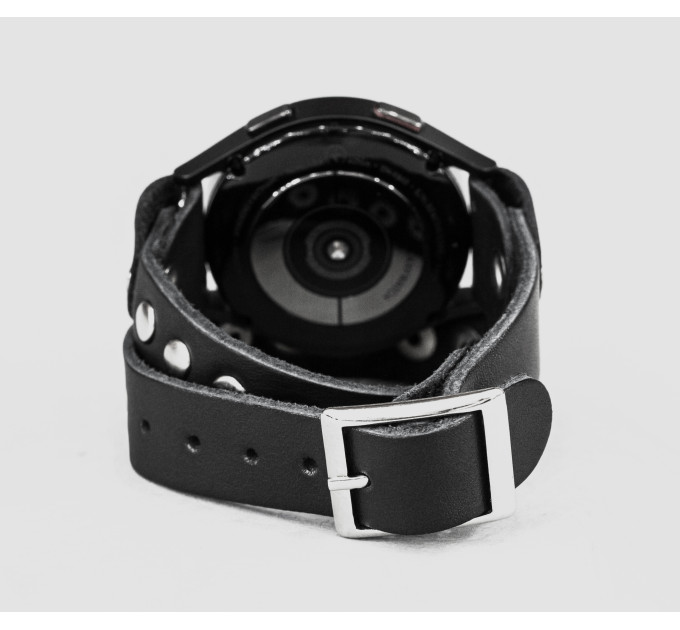 Leather cuff band compatible with Samsung and other Smart watches strap, Handmade UA code 2820