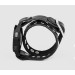 Leather cuff band compatible with Samsung and other Smart watches strap, Handmade UA code 2820