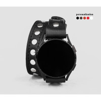 Leather cuff band compatible with Samsung and other Smart watches strap, Handmade UA code 2820st