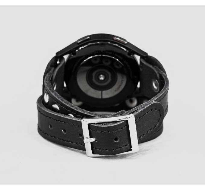 Leather cuff band compatible with Samsung and other Smart watches strap, Handmade UA code 2820st