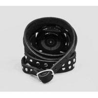 Leather cuff band compatible with Samsung and other Smart watches strap, Handmade UA code 2856