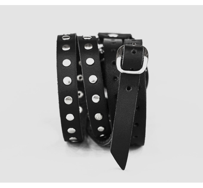 Leather cuff band compatible with Samsung and other Smart watches strap, Handmade UA code 2856