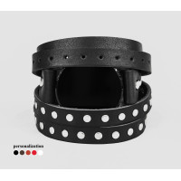 Leather cuff band compatible with Samsung and other Smart watches strap, Handmade UA code 2857