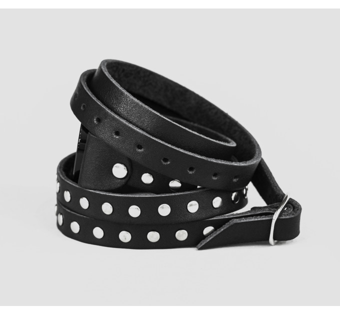 Leather cuff band compatible with Samsung and other Smart watches strap, Handmade UA code 2857