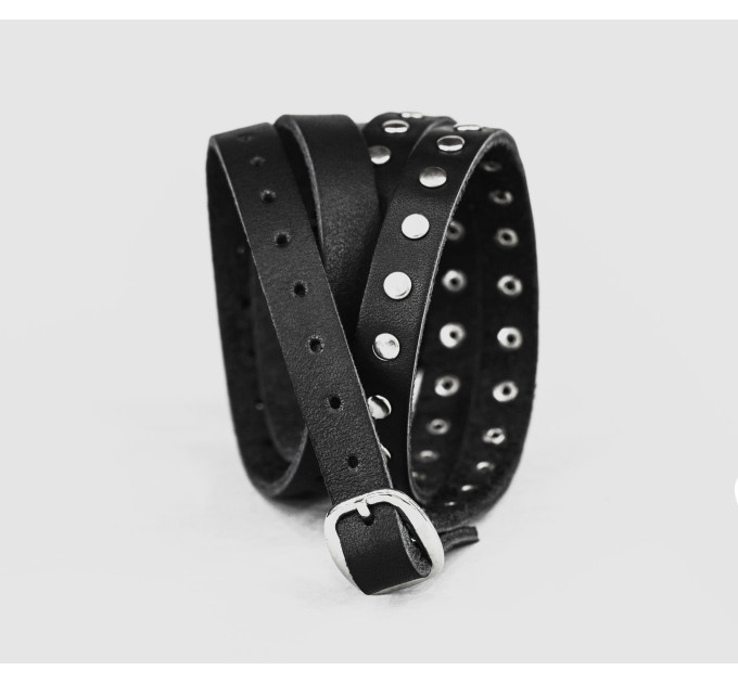 Leather cuff band compatible with Samsung and other Smart watches strap, Handmade UA code 2857